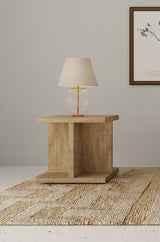 Cortona Square Engineered Wood End Side Table Mango - 706177