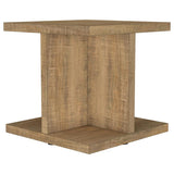Cortona Square Engineered Wood End Side Table Mango - 706177