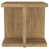 Cortona Square Engineered Wood End Side Table Mango - 706177