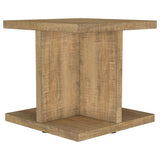 Cortona Square Engineered Wood End Side Table Mango - 706177
