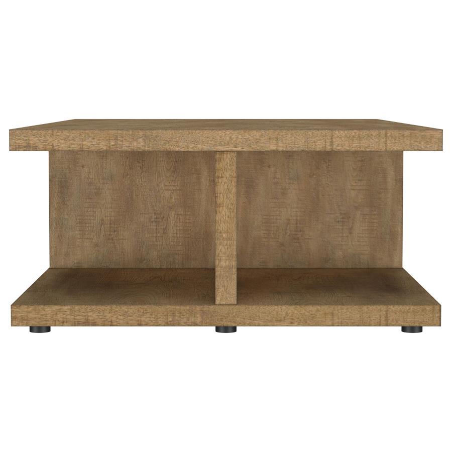 Cortona Square Engineered Wood Cocktail Coffee Table Mango - 706178