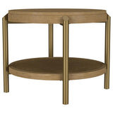 Arini 2-piece Round Coffee and End Table Set Sand Wash - 706188-S2