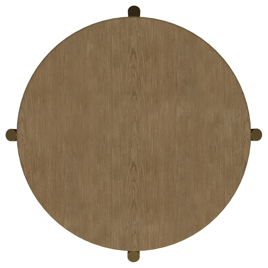 Arini 3-piece Round Coffee and End Table Set Sand Wash - 706188-S3