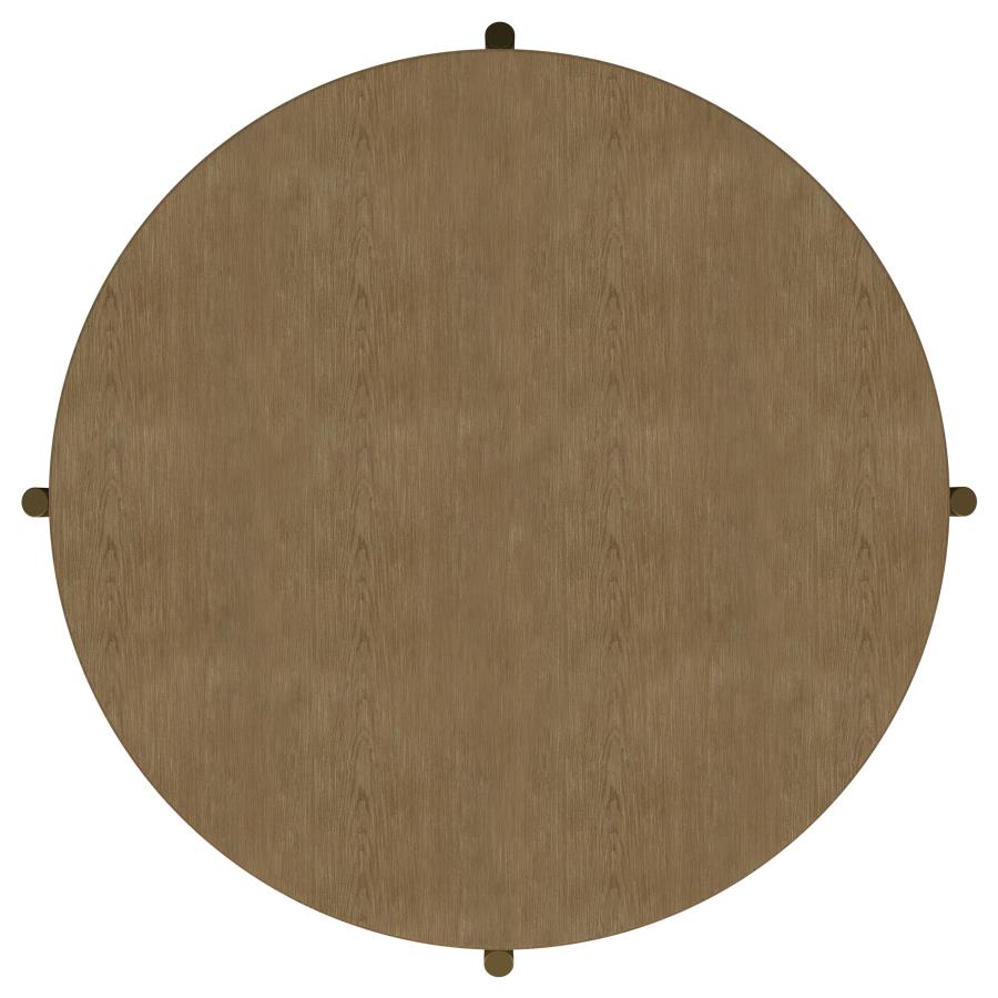 Arini 3-piece Round Coffee and End Table Set Sand Wash - 706188-S3