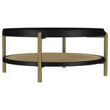 Arini 2-piece Round Coffee and End Table Set Black - 706198-S2