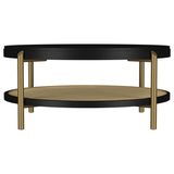 Arini 2-piece Round Coffee and End Table Set Black - 706198-S2