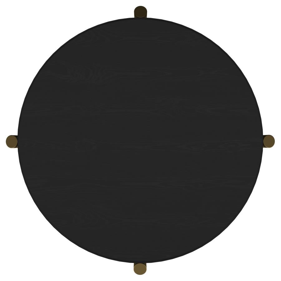 Arini 2-piece Round Coffee and End Table Set Black - 706198-S2