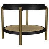 Arini 3-piece Round Coffee and End Table Set Black - 706198-S3
