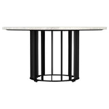 Haven 3-piece Round Marble Coffee and End Table Set Black - 706208-S3