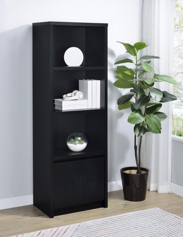 Winfield 3-sheld Media Tower Entertainment Pier Black - 706224