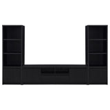 Winfield 3-sheld Media Tower Entertainment Pier Black - 706224