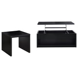 Knapp 2-piece Lift Top Coffee Table Set Black - 706228-S2