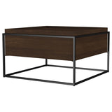Fulton 30-inch Square Mango Wood Coffee Table Dark Brown - 706238