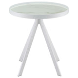 Briggs 2-piece Round Coffee and End Table Set White - 706258-S2