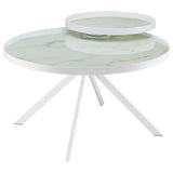 Briggs 2-piece Round Coffee and End Table Set White - 706258-S2