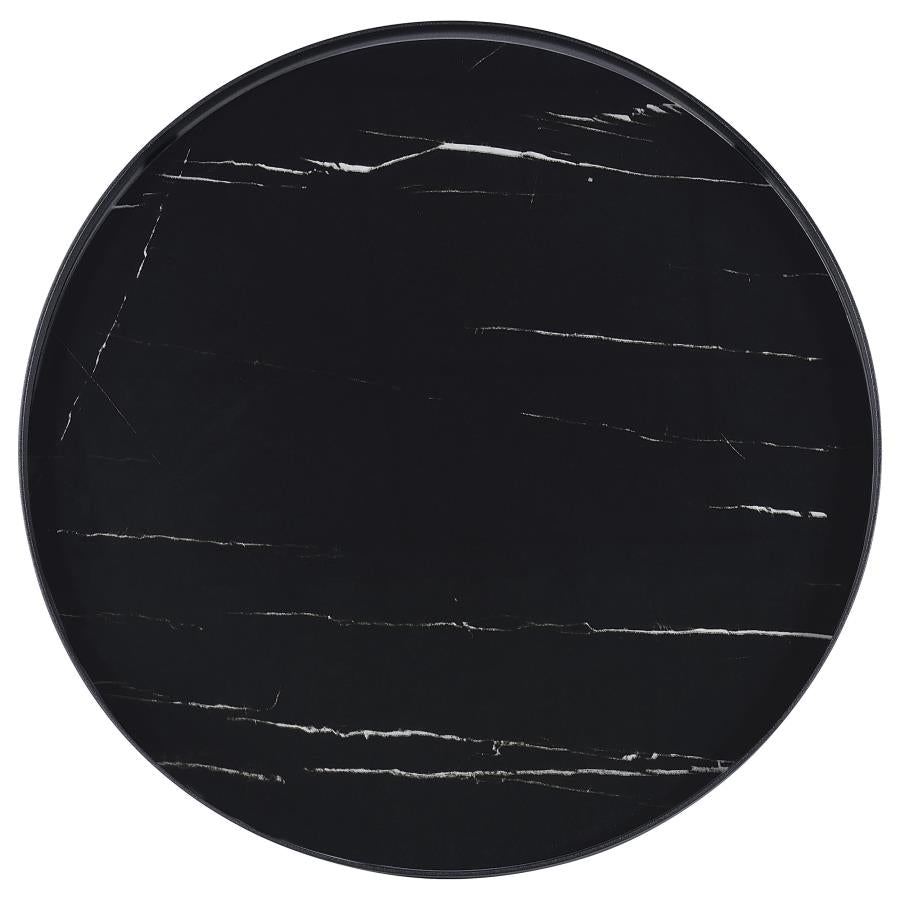 Briggs 2-piece Round Coffee and End Table Set Black - 706268-S2
