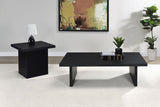 Devar Square Engineered Laminate End Side Table Black - 706277