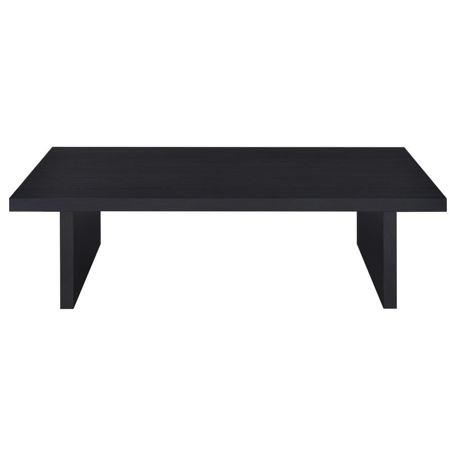 Max 2-piece Rectangular Coffee and End Table Set Black - 706278-S2