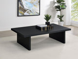 Max Rectangular Engineered Laminate Coffee Table Black - 706278