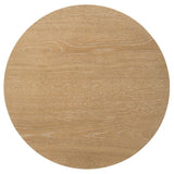 Ottowa Round Wood Side End Table with Shelf Light Oak - 706297