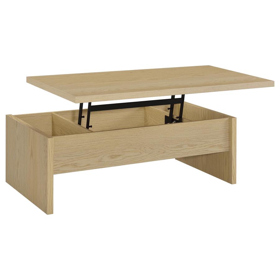 Canoga 2-piece Lift Top Cocktail Coffee Table Set Light Oak - 706348-S2