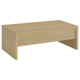 Canoga 3-piece Lift Top Cocktail Coffee Table Set Light Oak - 706348-S3