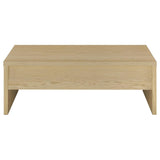 Canoga 3-piece Lift Top Cocktail Coffee Table Set Light Oak - 706348-S3