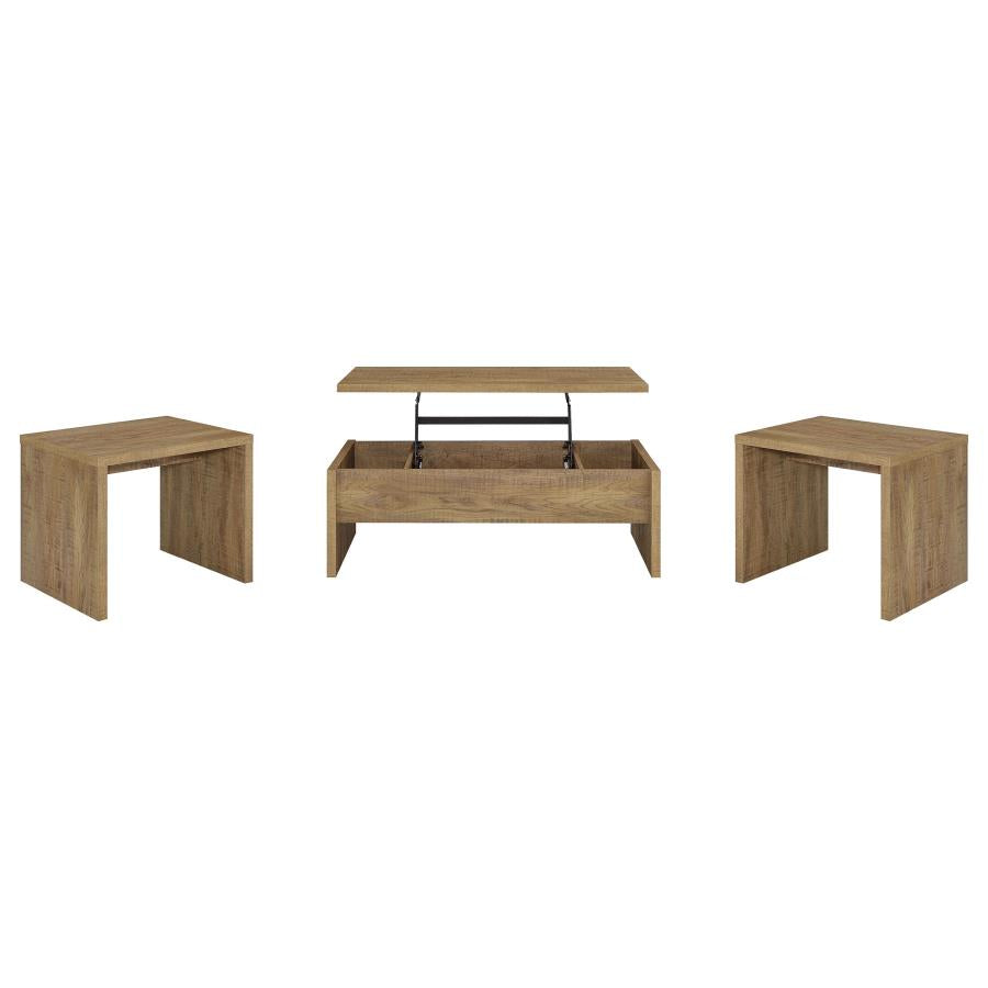 Canoga 3-piece Lift Top Cocktail Coffee Table Set Mango - 706358-S3