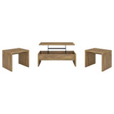 Canoga 3-piece Lift Top Cocktail Coffee Table Set Mango - 706358-S3
