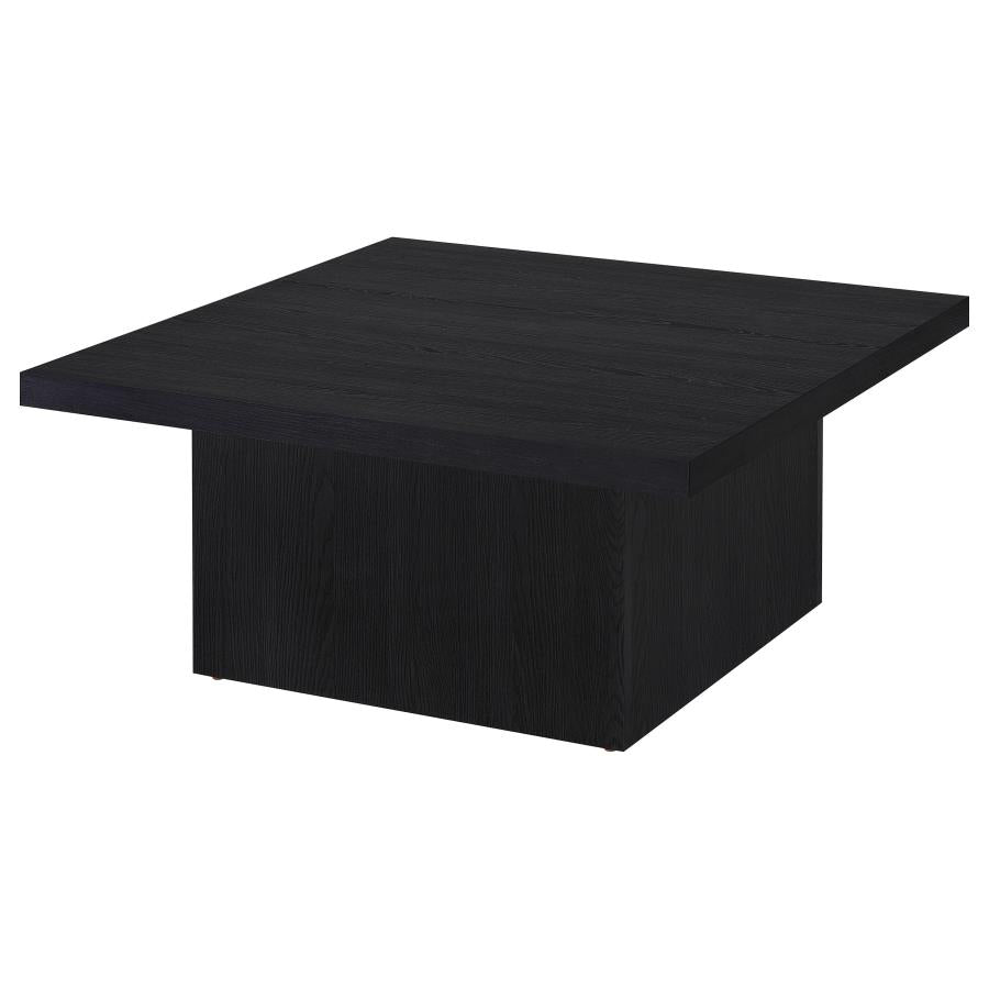 Devar 2-piece Square Cocktail Coffee End Table Set Black - 706408-S2