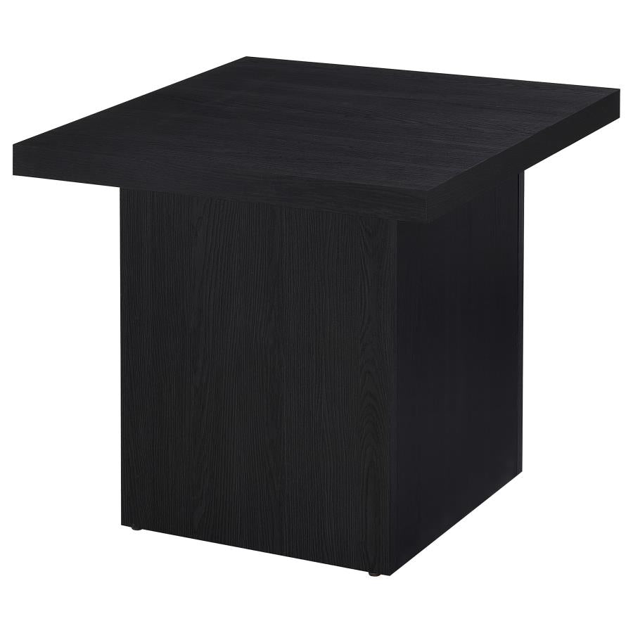 Devar 3-piece Square Cocktail Coffee End Table Set Black - 706408-S3