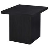 Devar 3-piece Square Cocktail Coffee End Table Set Black - 706408-S3