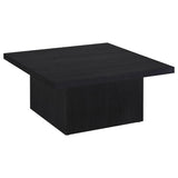 Devar 3-piece Square Cocktail Coffee End Table Set Black - 706408-S3