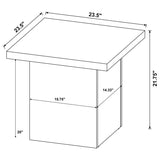 Devar 3-piece Square Cocktail Coffee End Table Set Black - 706408-S3