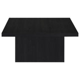 Devar Square Engineered Wood Cocktail Coffee Table Black - 706408