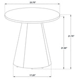 Franklin 2-piece Round Pedestal Coffee Table Set Dark Brown - 706438-S2