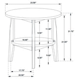 Bradley 3-Piece Round SmartTop Coffee Table Set Grey and Natural - 706448-S3