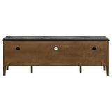 Bradley 63-inch 2-Door SmartTop TV Stand Smokey Grey and Brown - 706452