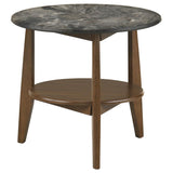 Bradley 2-Piece Round SmartTop Coffee Table Set Smokey Grey and Brown - 706458-S2