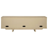Kailani 79-inch 4-door Cane TV Stand Media Console Beige Oak - 706583