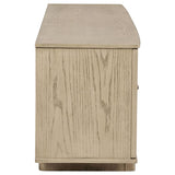 Kailani 79-inch 4-door Cane TV Stand Media Console Beige Oak - 706583