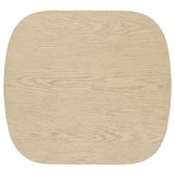 Kailani Coastal Square End Side Table with Shelf Beige Oak - 706587