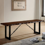 U - Shape Bench With 2 Tone - Black / Walnut
