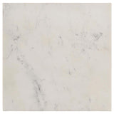 Tobin Square Marble Top End Table White and Black - 707697
