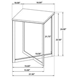 Tobin 2-piece Marble Top Coffee and End Table Set White - 707698-S2