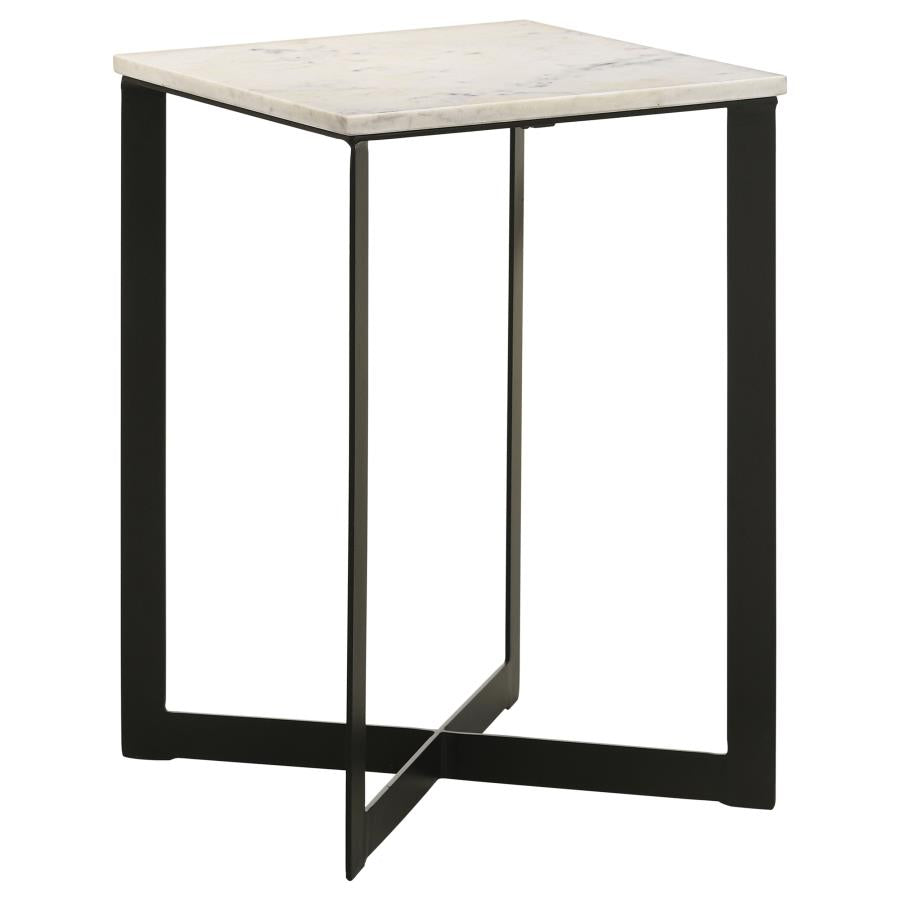 Tobin 3-piece Marble Top Coffee and End Table Set White - 707698-S3