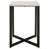 Tobin 3-piece Marble Top Coffee and End Table Set White - 707698-S3