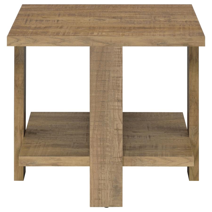 Dawn Square Engineered Wood End Table Mango Brown - 707717
