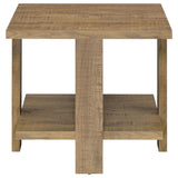 Dawn Square Engineered Wood End Table Mango Brown - 707717