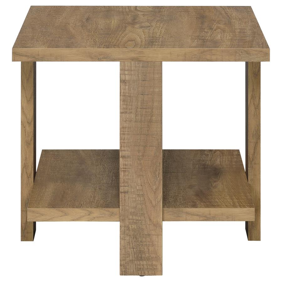 Dawn Square Engineered Wood End Table Mango Brown - 707717
